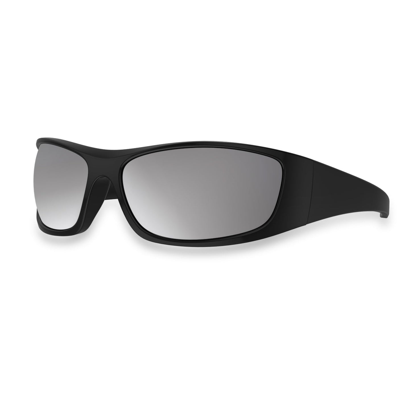 Bloomoak Occhiali da sole polarizzati neri con lenti super scure | Occhiali da sole sportivi avvolgenti unisex | UV400 | CAT 4 | Per fotofobia