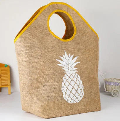 Borsa Tote in Juta Grande Capacità - Design Speciale per Spiaggia