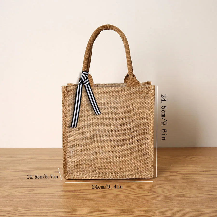 Borsa Tote Juta Grande Capacità - Shopping Bag Viaggio Donna Uomo | JuteBuy
