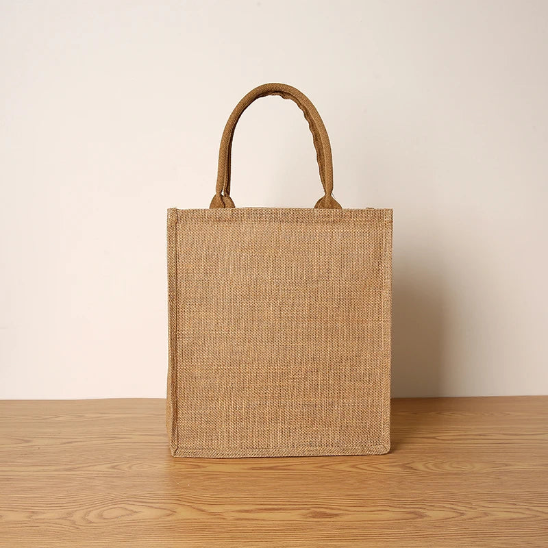 Borsa Tote Juta Grande Capacità - Shopping Bag Viaggio Donna Uomo | JuteBuy