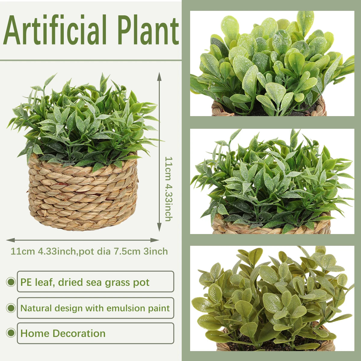 Pianta Artificiale Eucalipto Verde