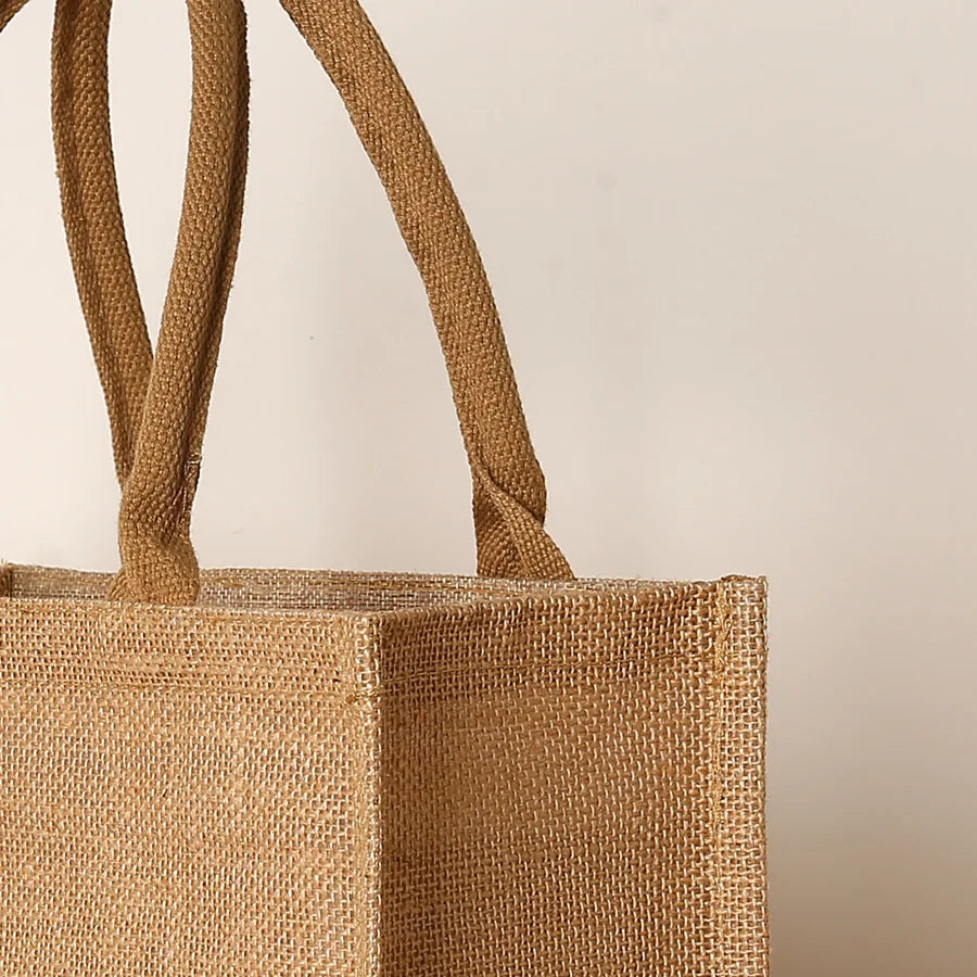 Borsa Tote Juta Grande Capacità - Shopping Bag Viaggio Donna Uomo | JuteBuy
