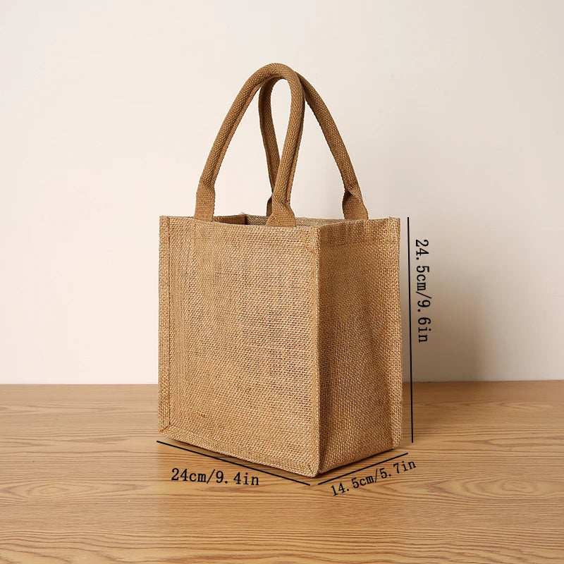 Borsa Tote Juta Grande Capacità - Shopping Bag Viaggio Donna Uomo | JuteBuy