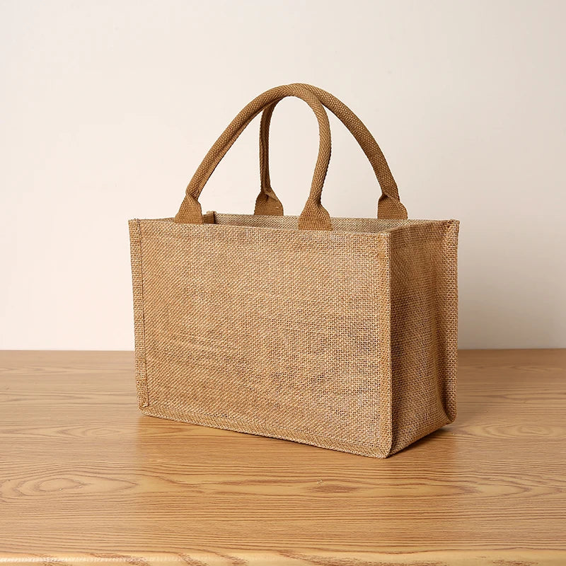 Borsa Tote Juta Grande Capacità - Shopping Bag Viaggio Donna Uomo | JuteBuy