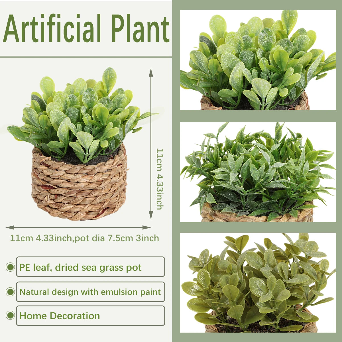 Pianta Artificiale Eucalipto Verde