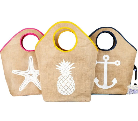 Borsa Tote in Juta Grande Capacità - Design Speciale per Spiaggia