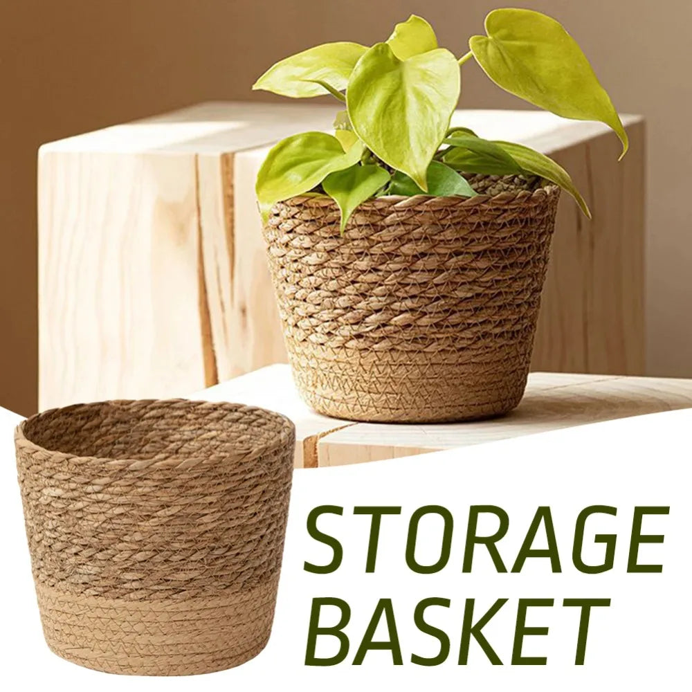 Cestino Rattan per Piante da Giardino
